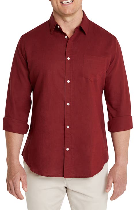 Anders Linen Blend Button-Up Shirt
