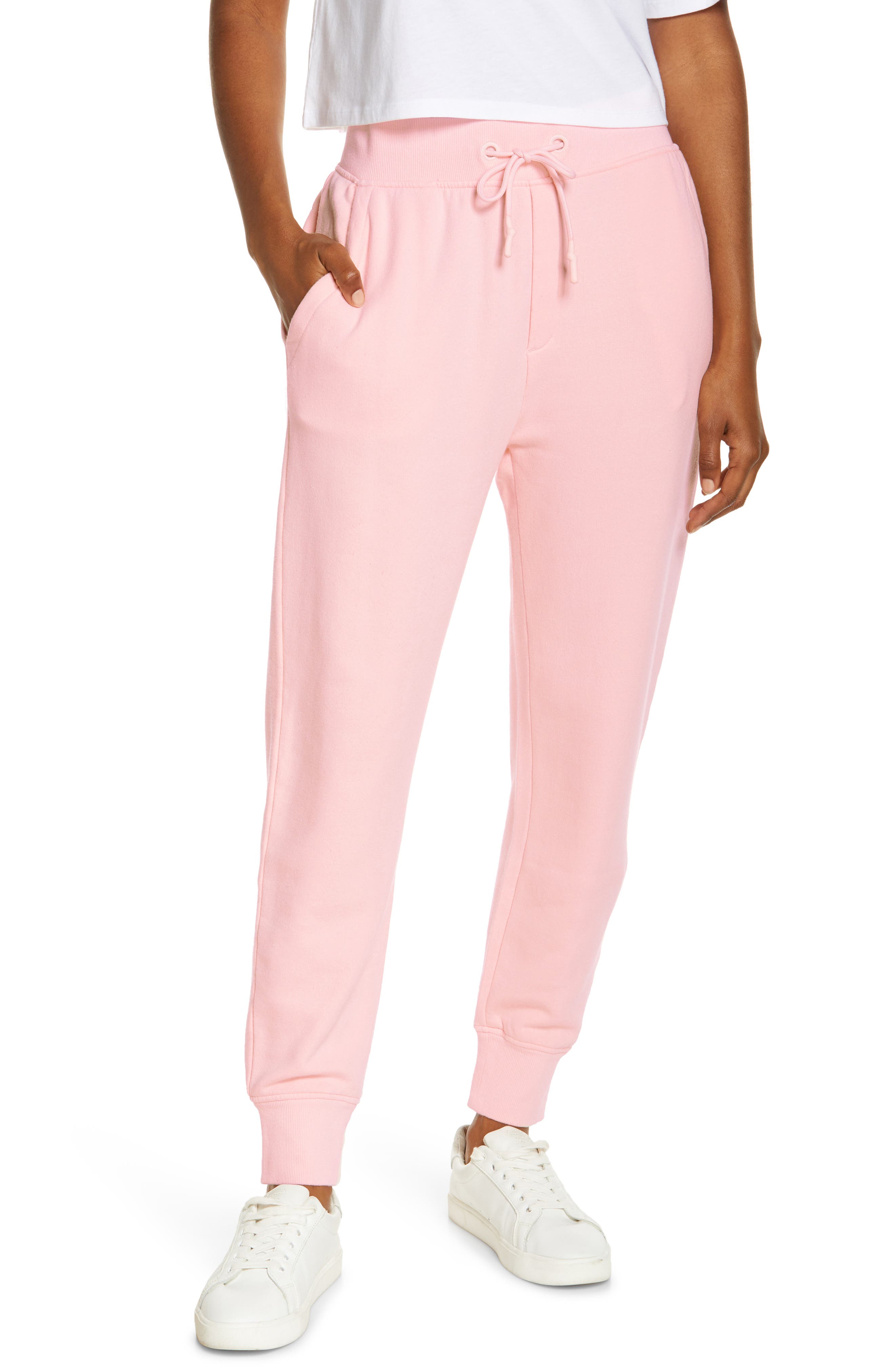 Pink Ice Womens Juniors Soft Terry Cloth Jogger Jumper