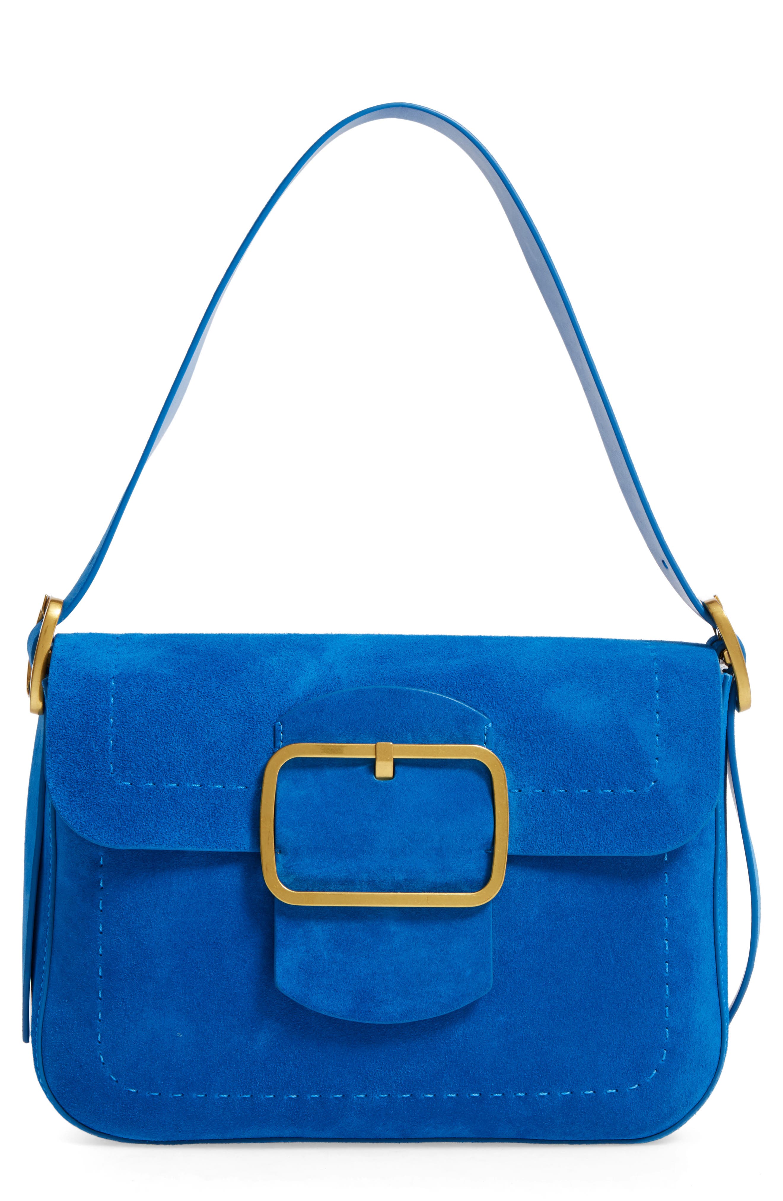 tory burch blue suede bag