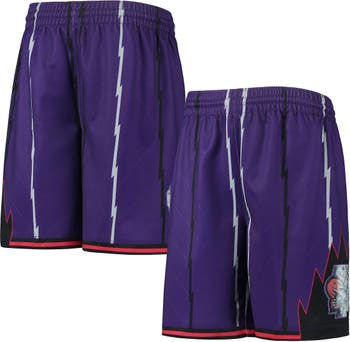 Men's Mitchell & Ness Purple Toronto Raptors 1998 Hardwood Classics 75th Anniversary Swingman Shorts