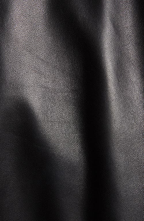 Remy Leather Leather Jacket With Removable Inset Bib In Noir/rustic