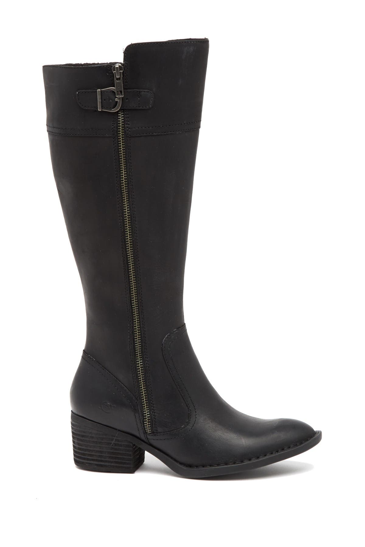 Fannar Wide Calf Leather Knee High Boot 