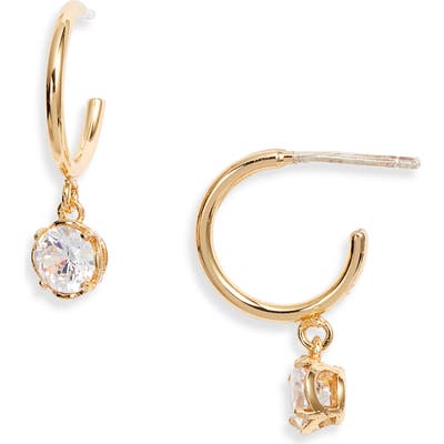 Kate Spade New York Mini Stone Huggie Hoop Earrings