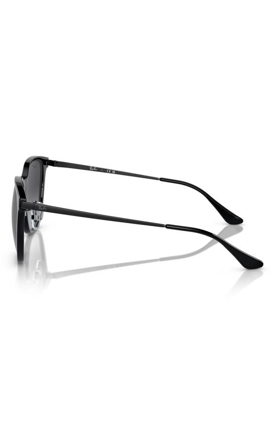 Ray Ban 55mm Gradient Square Sunglasses In Black