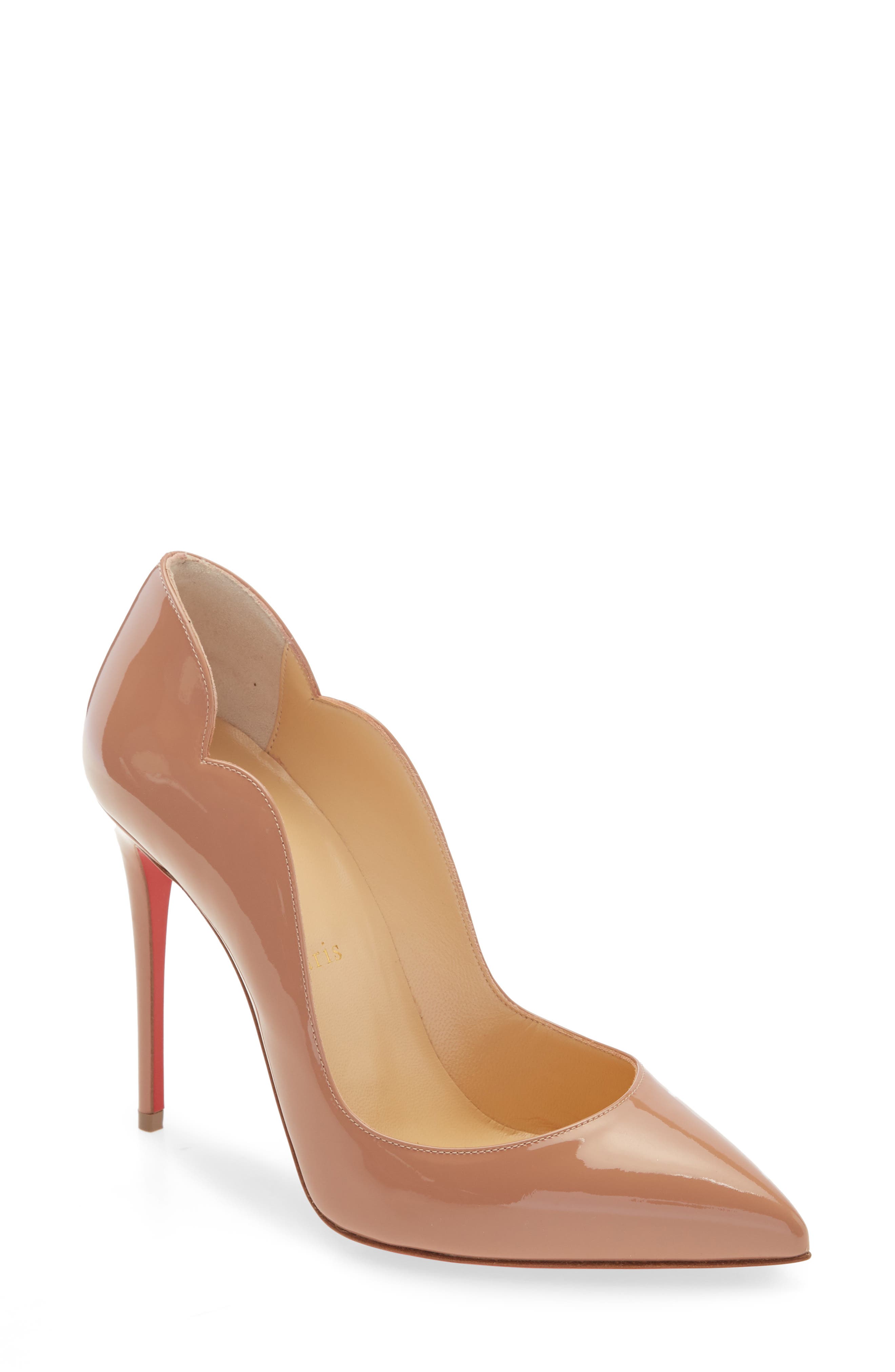 hot chick 100 patent red sole pumps