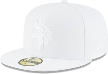 New Era Men's New Era Minnesota Vikings White on White 59FIFTY Fitted Hat