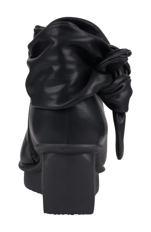 Good Choice New York Lavan Wedge Knot Bootie In Black