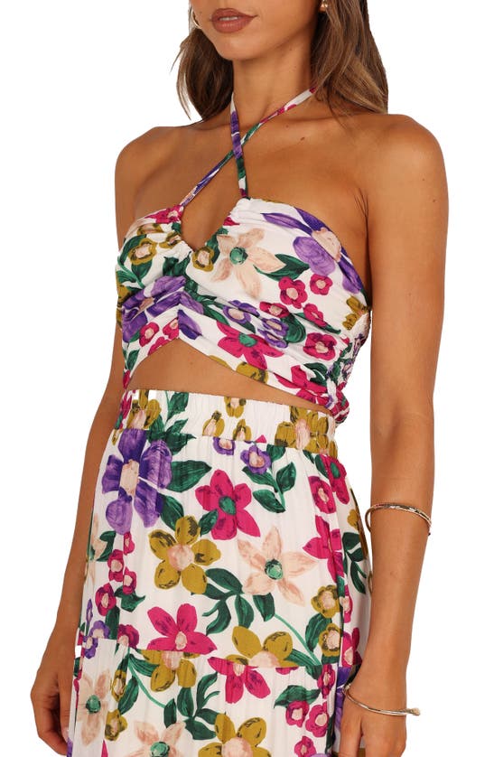 Petal And Pup Petal & Pup Kari Halter Crop Top & Maxi Skirt In Multi