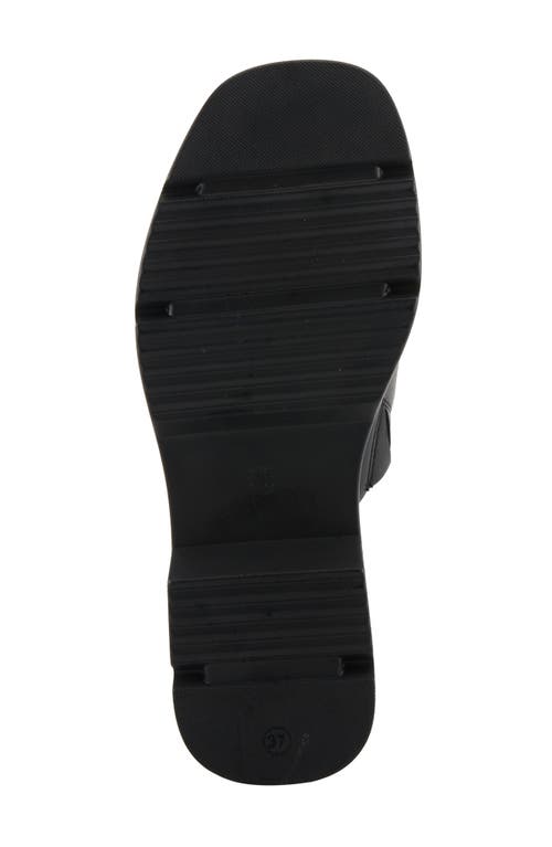 Shop Spring Step Fire Island Platform Slide Sandal In Black