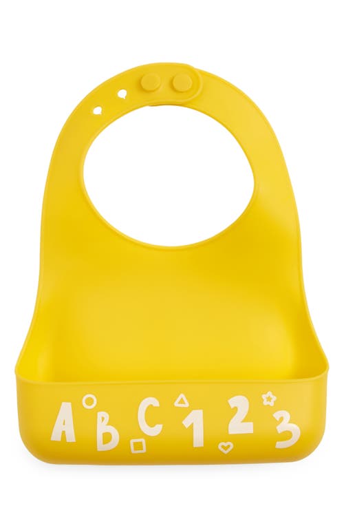 Shop Bella Tunno Alphabet Fun Little Bites Bib In Yellow