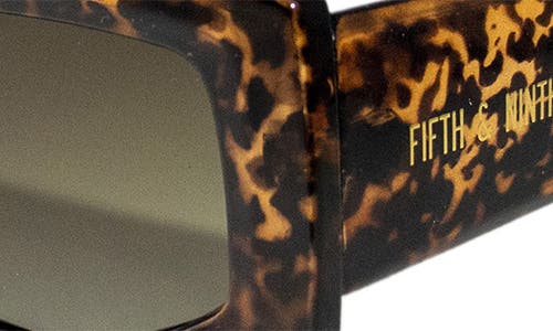 Fifth & Ninth Ivy 54mm Polarized Geometric Sunglasses In Torte/maroon