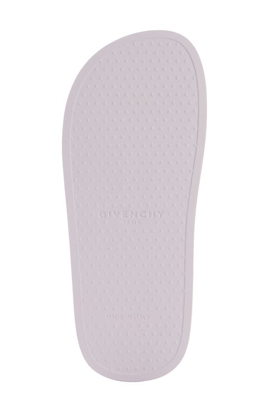 Shop Givenchy Logo Slide Sandal In Soft Lilac