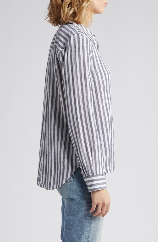 CASLON CASLON(R) LINEN BLEND BUTTON-UP SHIRT