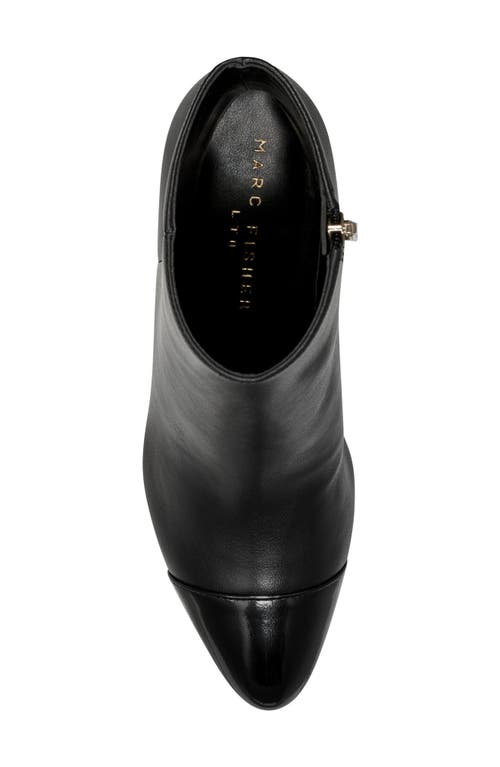 Shop Marc Fisher Ltd Aleea Cap Toe Bootie In Black