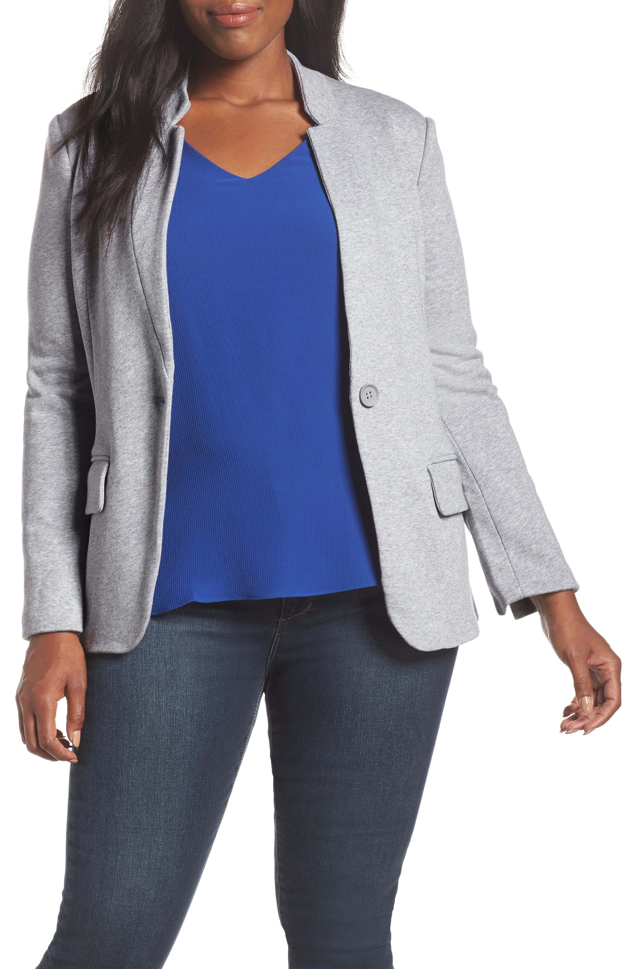 Gibsonlook | Notch Collar Cotton Blend Blazer | Nordstrom Rack