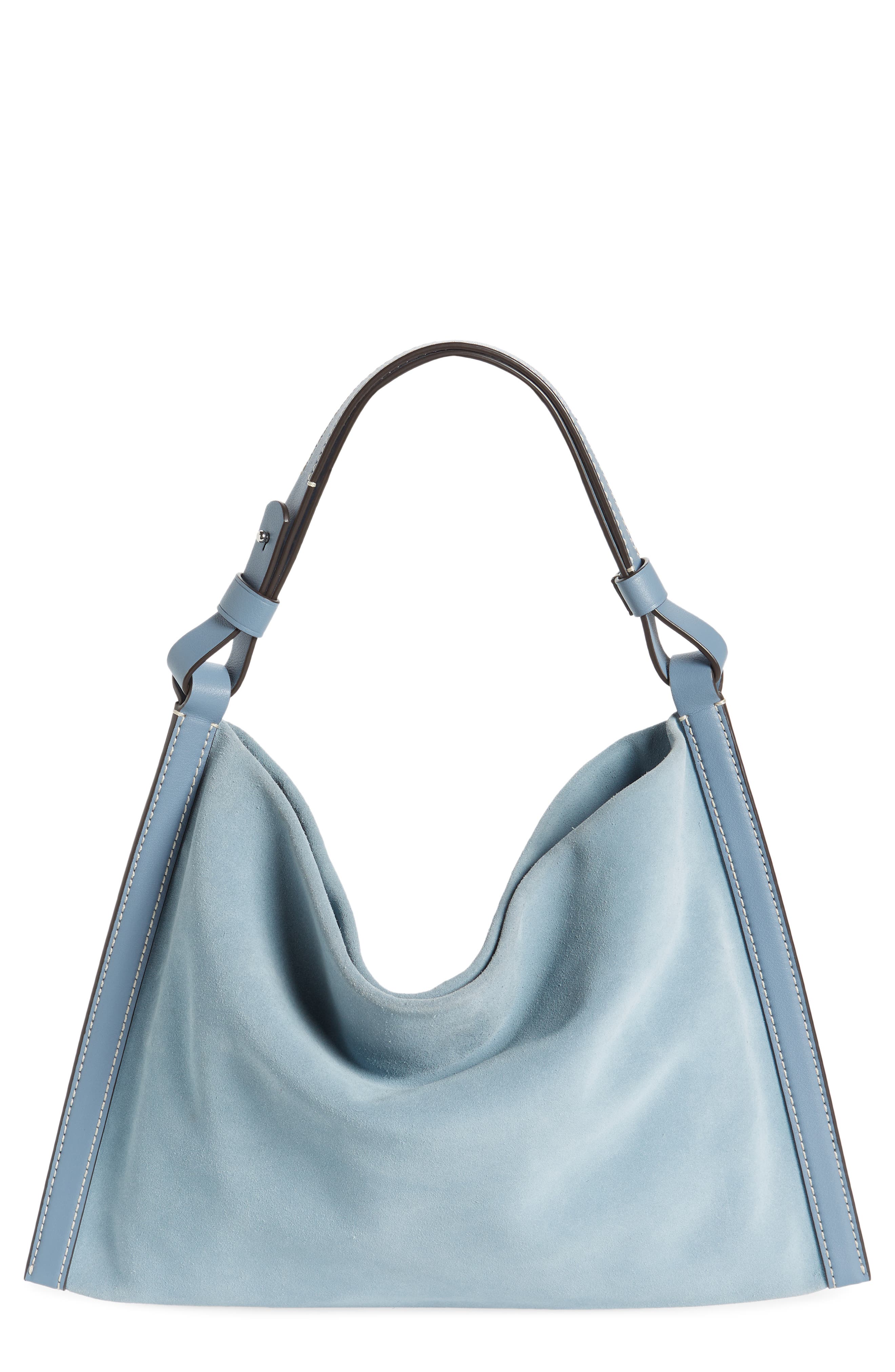 Proenza Schouler White Label Minetta suede shoulder bag - Blue