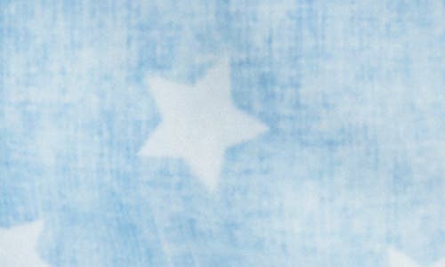 BILLY T BILLY T STAR PRINT DENIM BUTTON-UP SHIRT