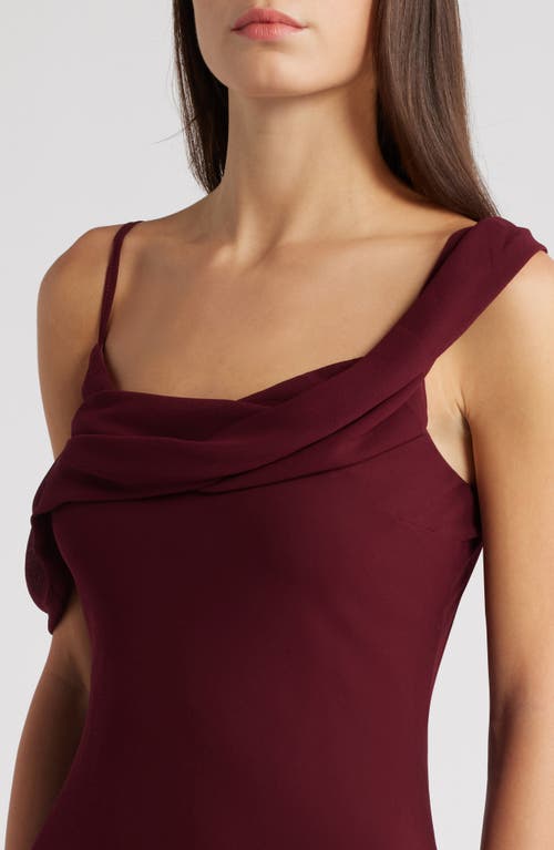 Shop Lulus Exemplary Impression Cocktail Dress In Burgundy