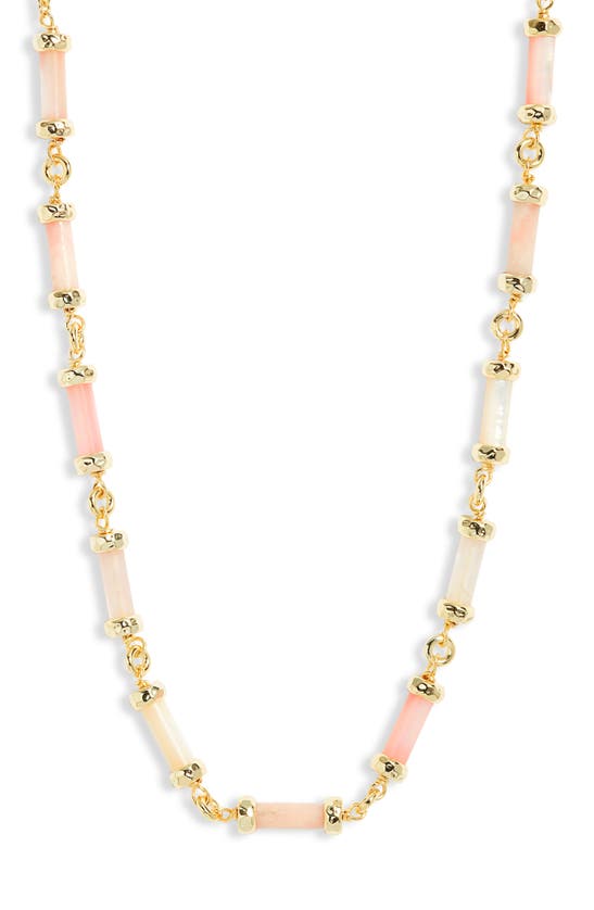 Shop Kendra Scott Gigi Necklace In Gold Pink Mix