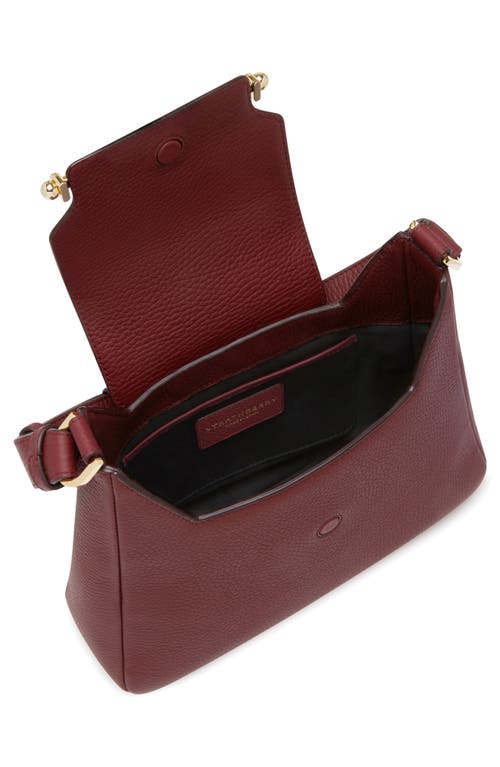 Shop Strathberry Multrees Leather Hobo In Oxblood