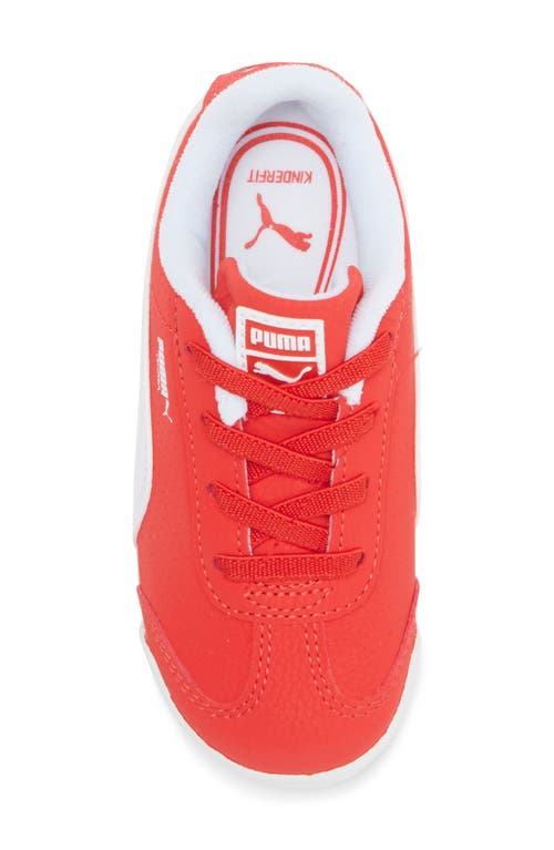 Puma Kids' Roma Reversed Sneaker In For All Time Red- White