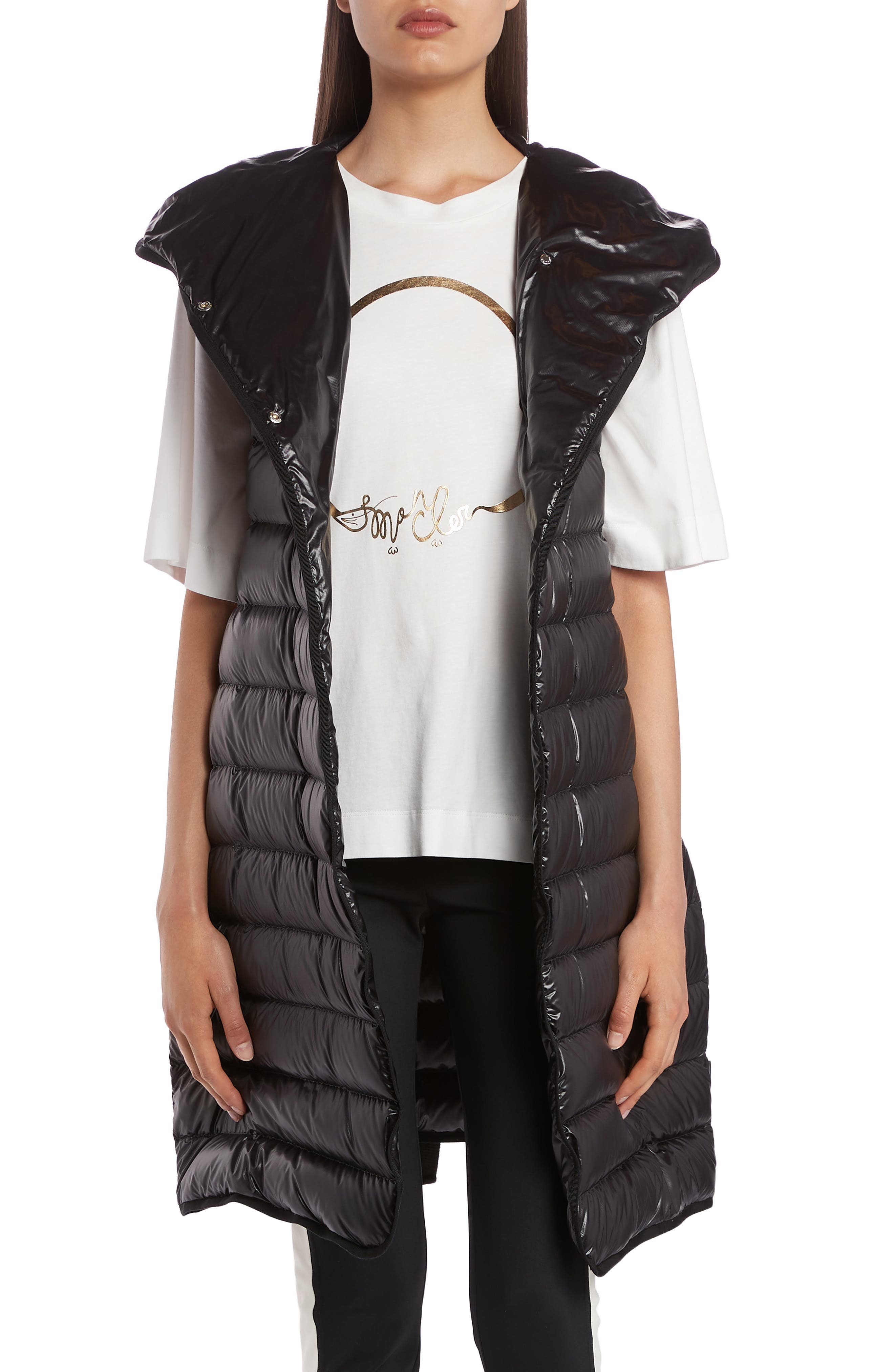 Moncler Noisette Long Quilted Down 