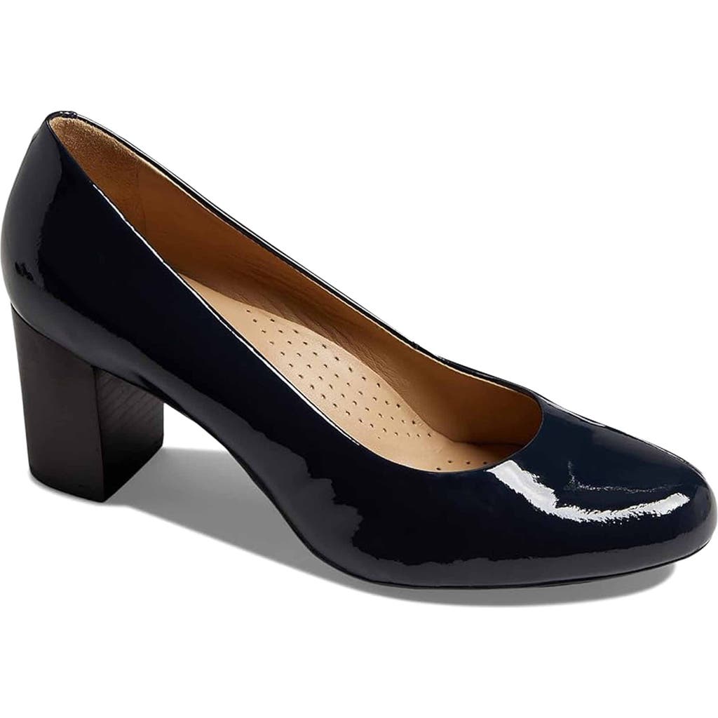 Marc Joseph New York Midtown Pump In Navy Patent