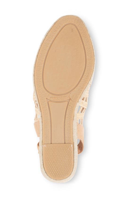 Shop Patricia Green Willow Raffia Slingback Espadrille Peep Toe Platform Wedge Sandal In Natural