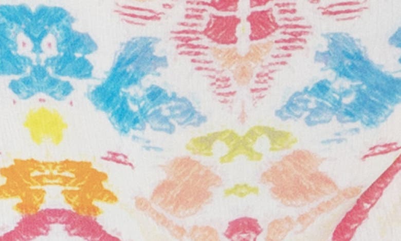 Saachi Mix Print Ruana In Pink Multi