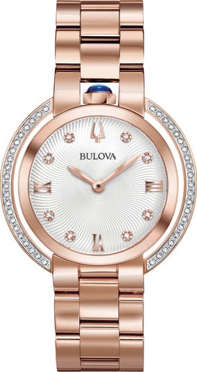 Bulova rubaiyat diamond women's watch 35mm deals