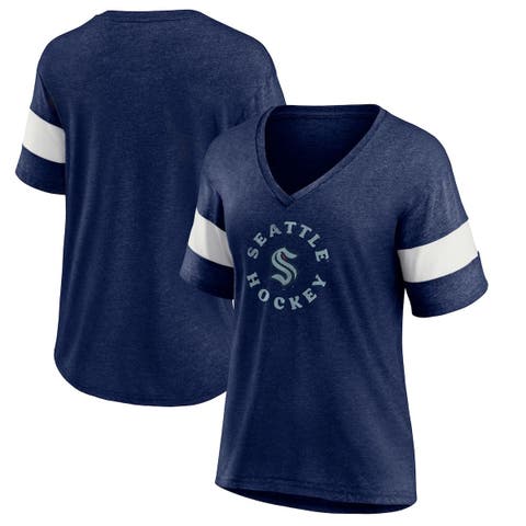 Women's Detroit Tigers Soft As A Grape Navy Fans Tri-Blend Maternity T-Shirt