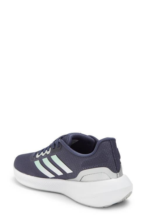 Adidas Originals Adidas Runfalcon 3.0 Running Shoe In Navy/mint/silver Met.