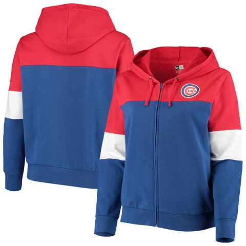 Chicago Cubs Youth Stadium Color-Block Full-Zip Hoodie - Royal
