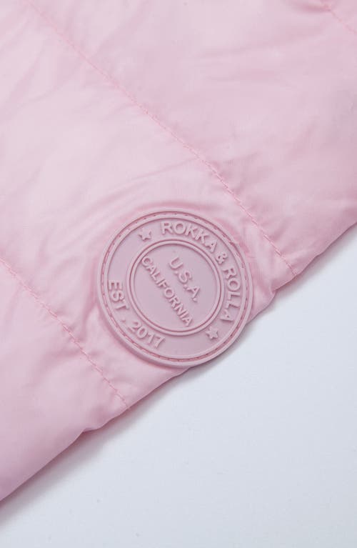 Rokka&rolla Kids' Ultra Light Packable Down Jacket In Violet
