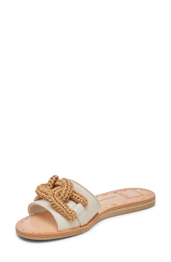 Shop Dolce Vita Desa Slide Sandal In Ivory Leather