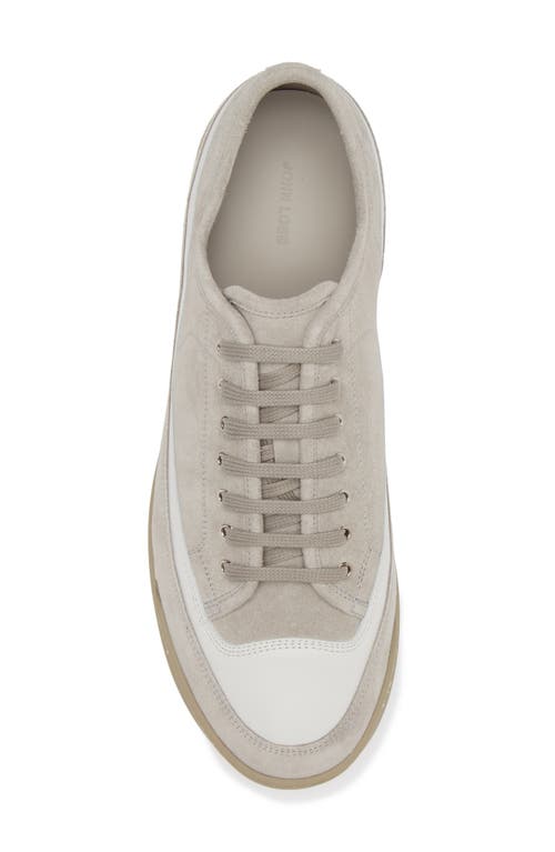 Shop John Lobb Court Low Top Sneaker In Misty/white