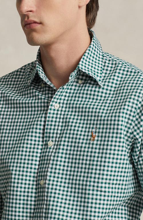 Polo Ralph Lauren Classic Fit Plaid Oxford Button Down Shirt In 4338f Pine/white