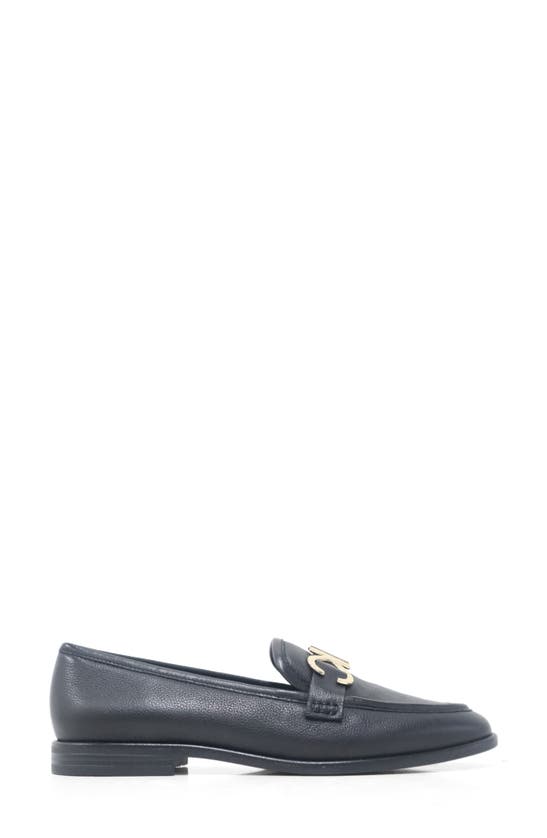 Kenneth Cole New York Women's Lydia Round Toe Slip-on Loafers In Black Leather