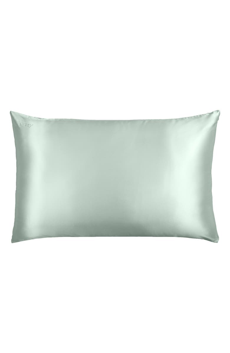 BLISSY Mulberry Silk Pillowcase, Main, color, MATCHA