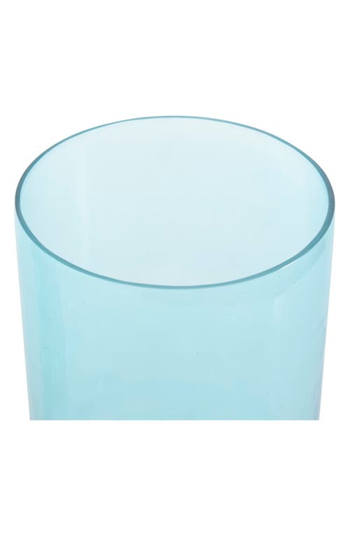 Vivian Lune Home Set Of 2 Glass Vases In Blue