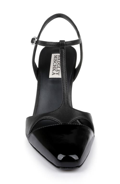 BADGLEY MISCHKA BADGLEY MISCHKA COLLECTION AURELIA ANKLE STRAP CAP TOE PUMP
