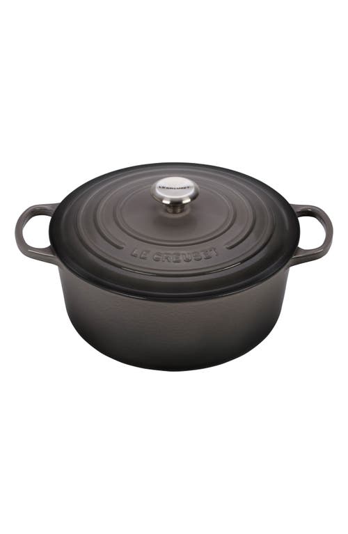 Le Creuset Signature 7 1/4-Quart Round Enamel Cast Iron Dutch Oven in Oyster at Nordstrom