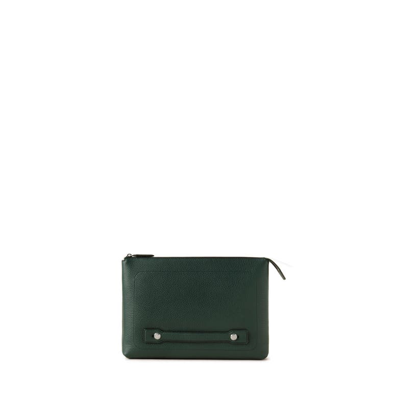 Shop Mulberry City Leather Laptop Holder In  Green
