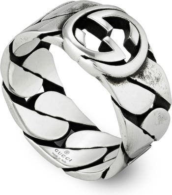 Gucci Men's Interlocking-G Paisley Ring