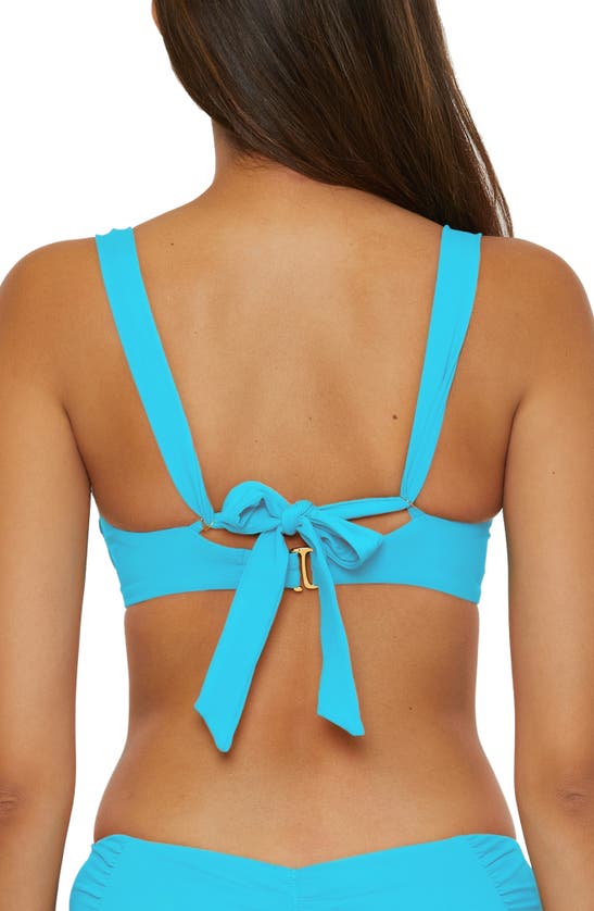 Shop Becca Color Code Underwire Bikini Top In Cobalt