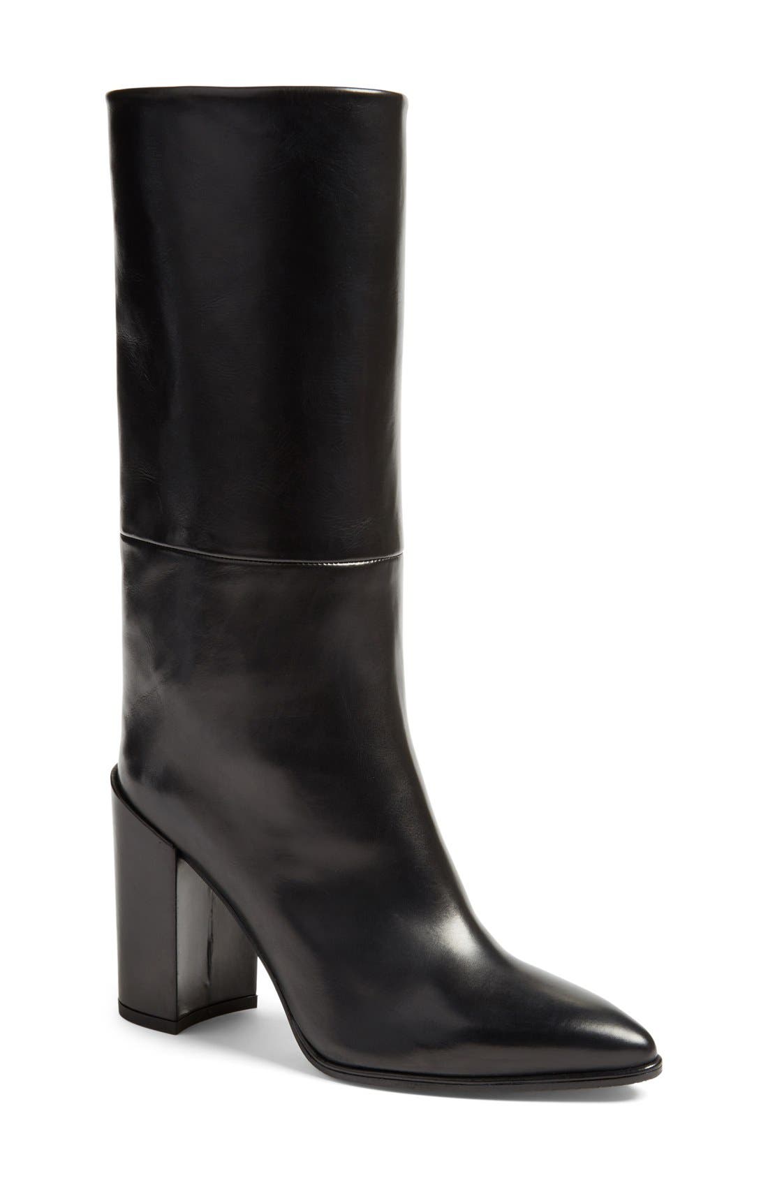 stuart weitzman pointed boots