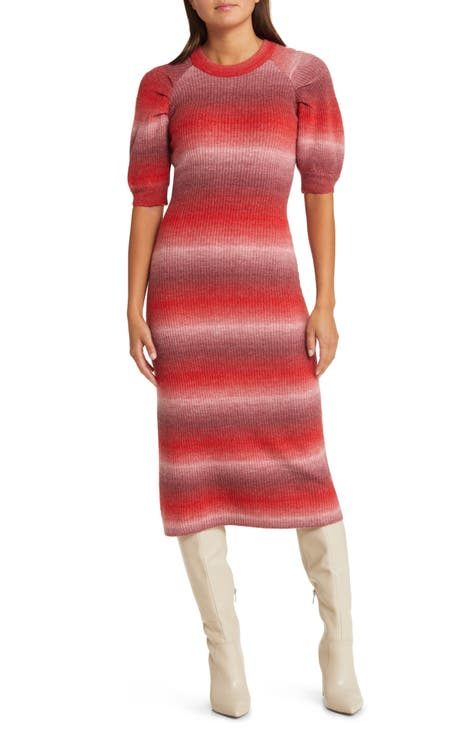 Lauren Ombré Midi Sweater Dress