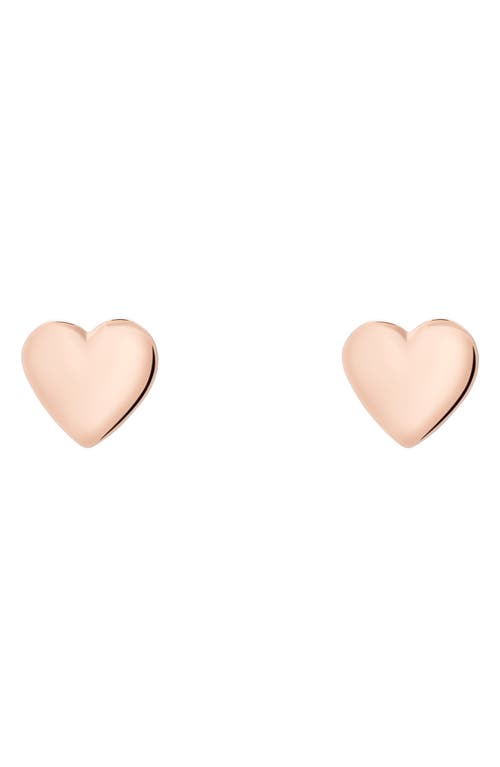 Ted Baker London Harly Heart Stud Earrings in Rose Gold at Nordstrom