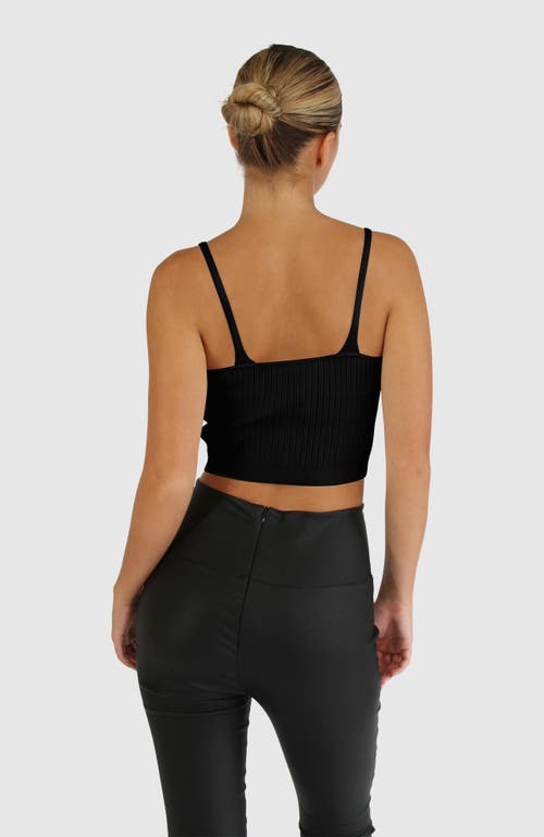 Belle & Bloom All I Need Knit Crop In Black