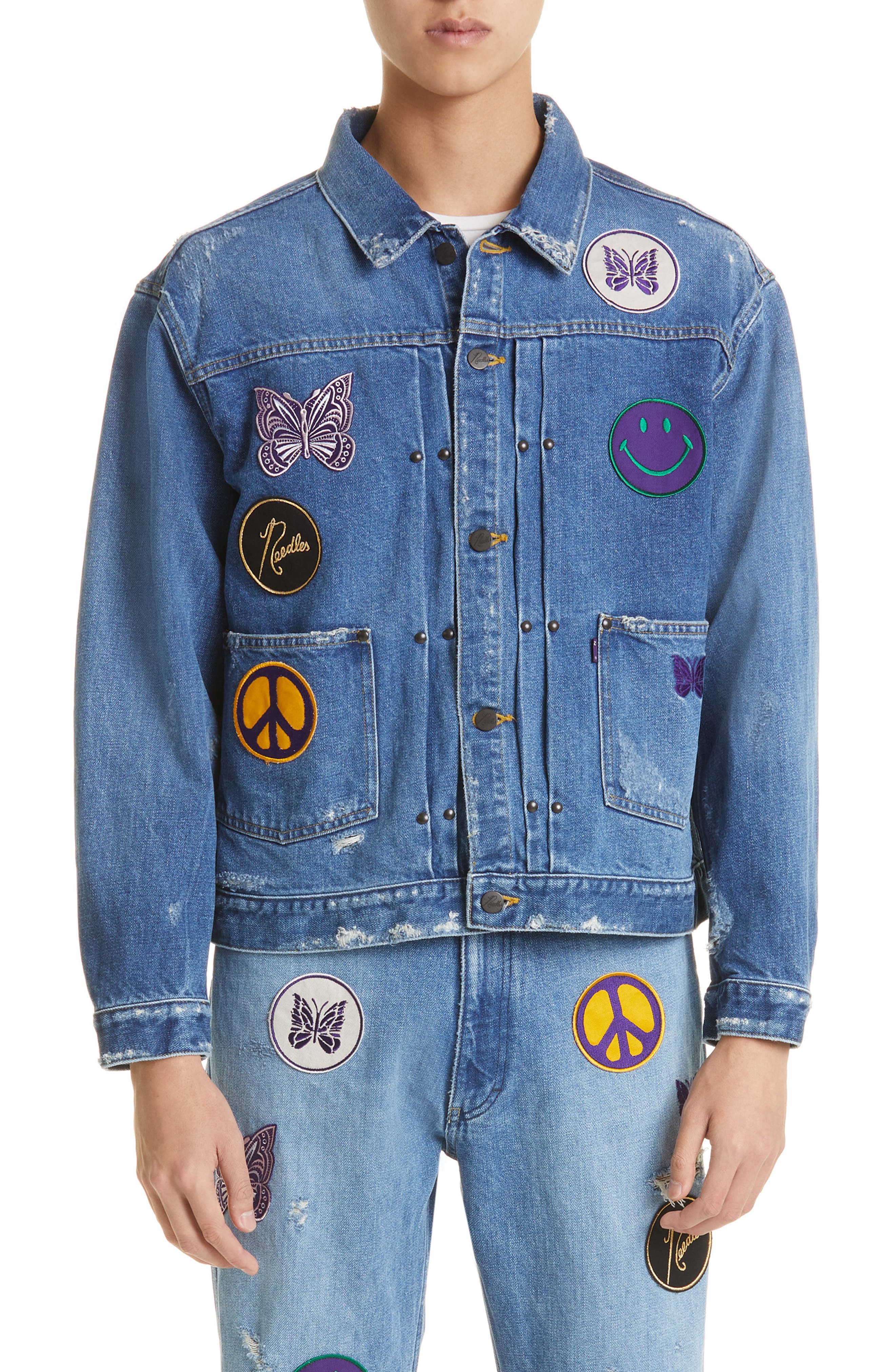 Needles Men's Assorted Patches Denim 